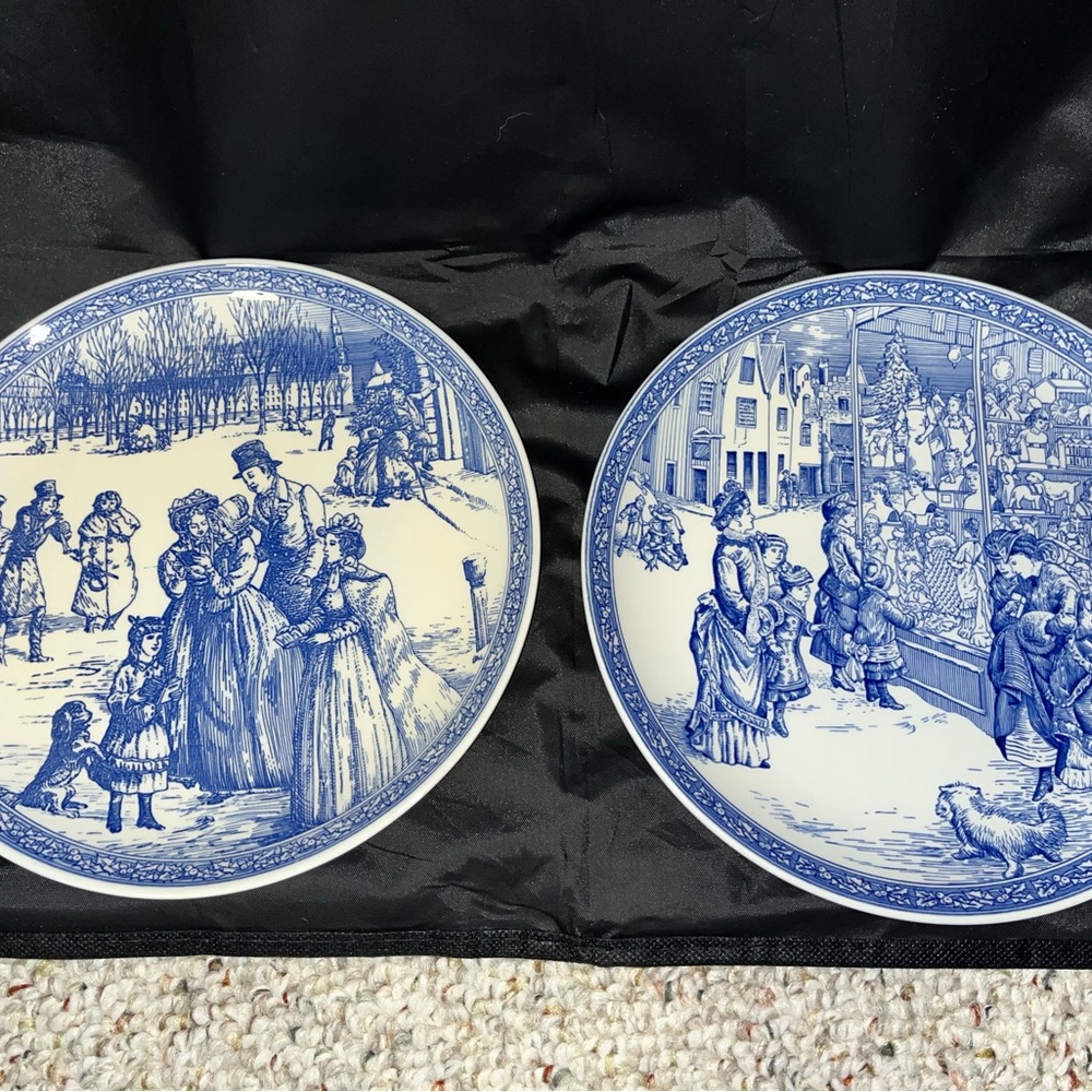 Spode Blue Room Christmas Plates